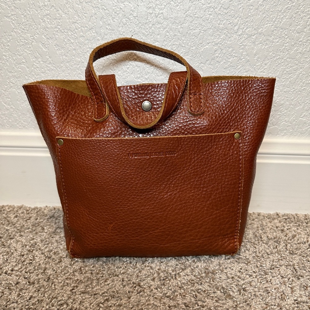 Portland Leather Rich Brown Tote